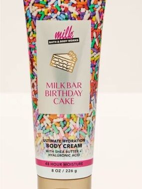 Bath & Body Works Milk Bar Birthday Cake Body Cream – Multicolor Sprinkle Tube